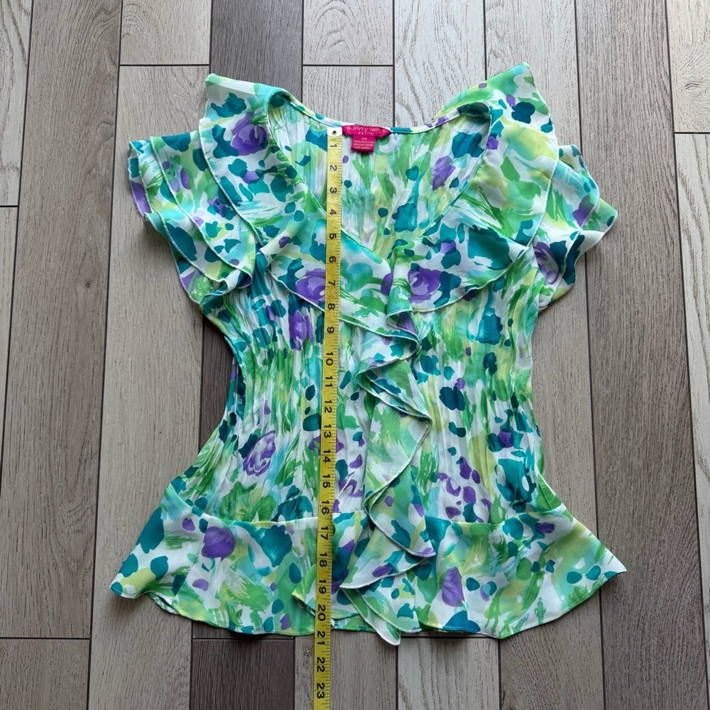 Sunny Leigh Multicolor Petite Floral Blouse - Picture 6 of 6